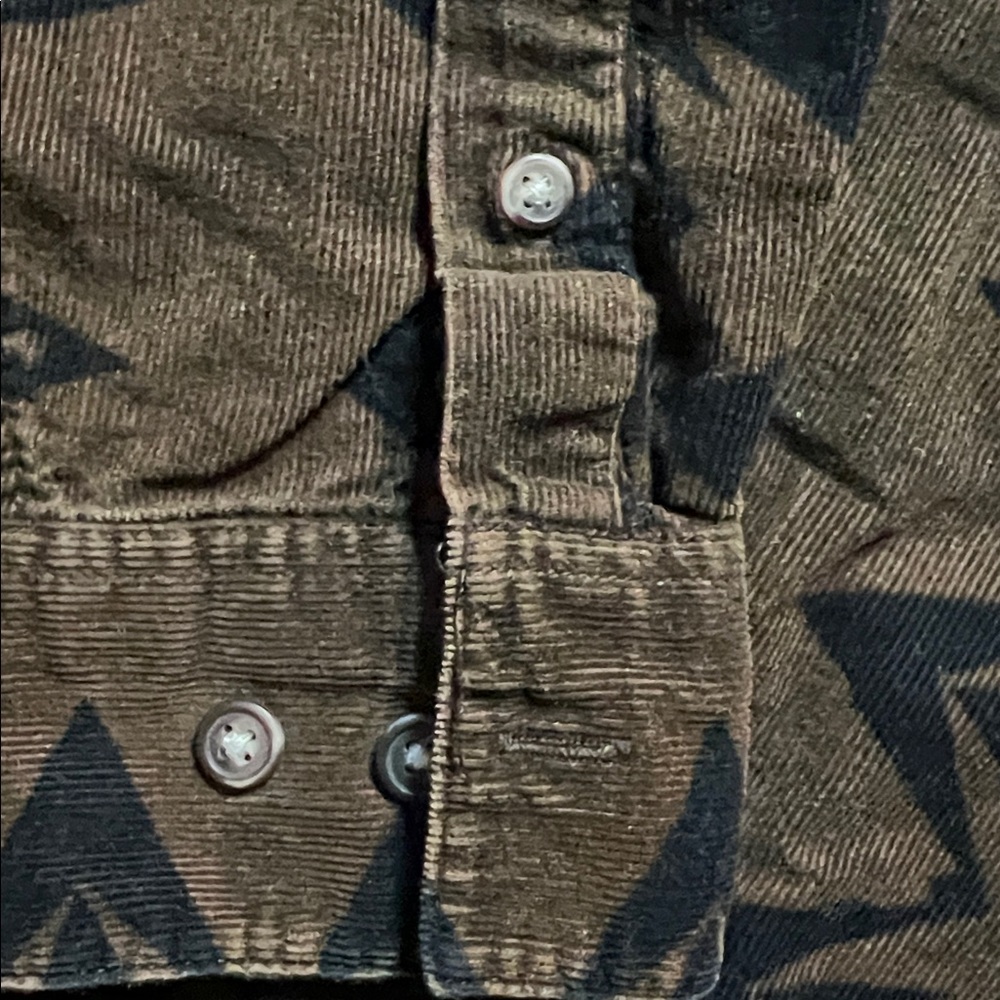 Natural Reflections Brown western horses AOP Camouflage boxy shirt size L - Picture 9 of 9